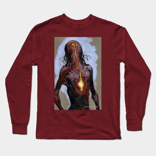 The Fire Inside Long Sleeve T-Shirt by VinceLocke